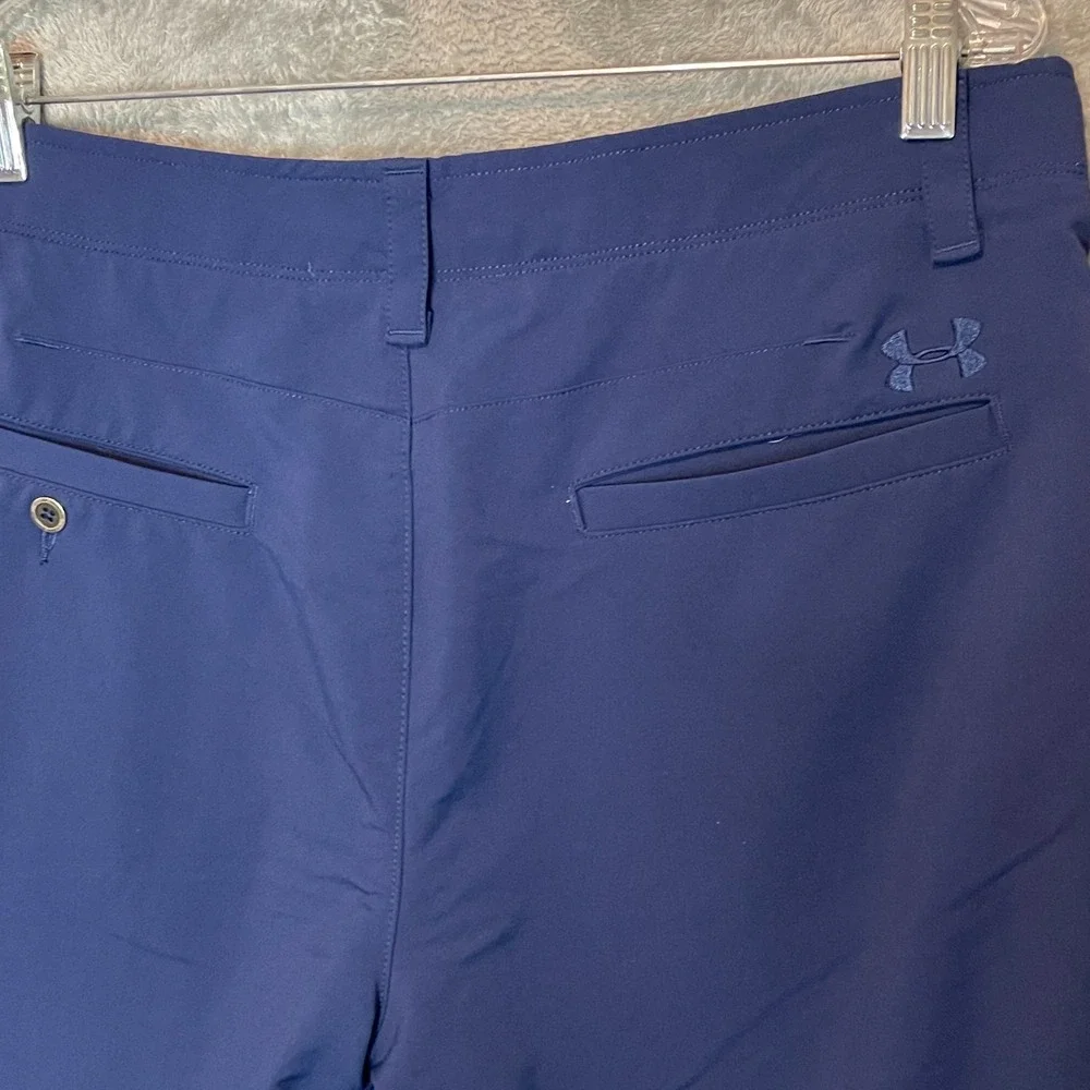 Under Armour Mens UA Match Play Golf Shorts Size 34 Mid Rise Hybrid Performance